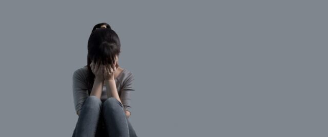 woman in pain